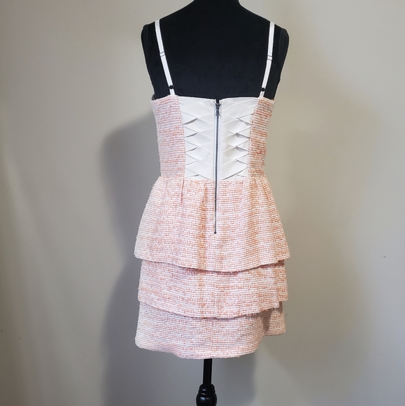 SOLD Alice + Olivia Tweed Pattern Mini Dress - Picture 4 of 14